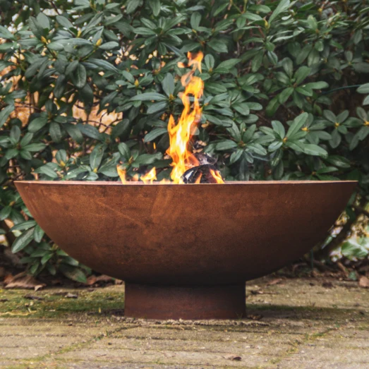 Bålsted I Cortenstål Ø80x32 Cm 2 Bålsted I Cortenstål Ø80x32 Cm - Billede 2