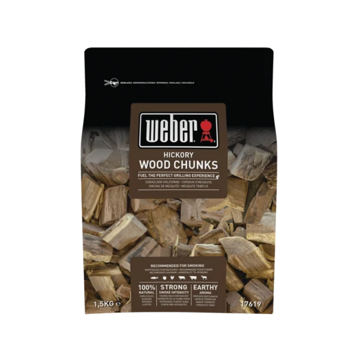 Weber Røgchunks Hickory 1,5 Kg 1 Weber Røgchunks Hickory 1,5 Kg