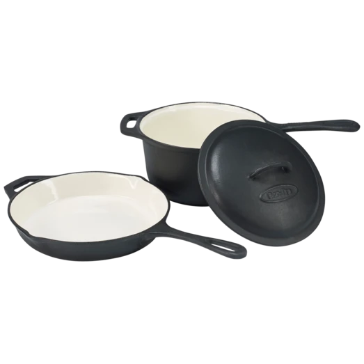 Bon-Fire Tilbehørssæt Med Kasserolle Og Stegepande 1 Bon-Fire Tilbehørssæt Med Kasserolle Og Stegepande