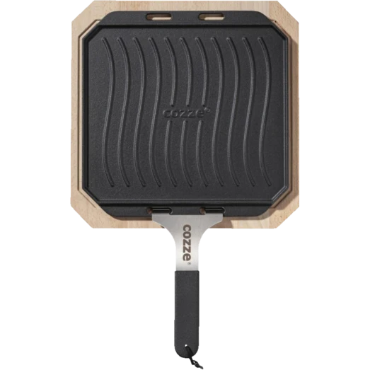 Cozze Støbejernspande Med Træbakke 330x330 Mm 1 Cozze Støbejernspande Med Træbakke 330x330 Mm