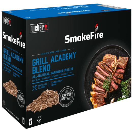 Weber SmokeFire Træpiller Academy-blanding 8 Kg 1 Weber SmokeFire Træpiller Academy-blanding 8 Kg