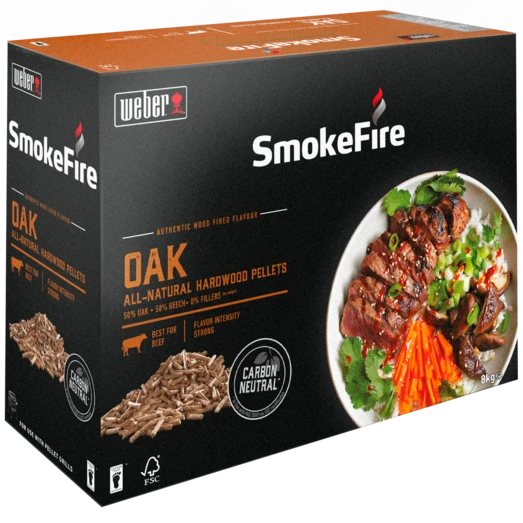 Weber SmokeFire Træpiller Egetræ 8 Kg 1 Weber SmokeFire Træpiller Egetræ 8 Kg