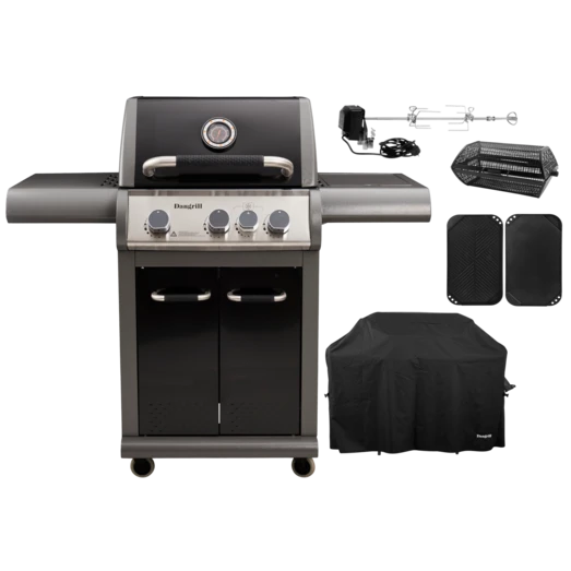 Dangrill Valhal 310 CS Gasgrill Med Betræk, Rotisseri, Kurv Og Grillbakke 1 Dangrill Valhal 310 CS Gasgrill Med Betræk, Rotisseri, Kurv Og Grillbakke