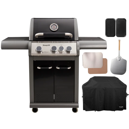 Dangrill Valhal 310 CS Gasgrill Med Betræk, Pizzasten, Pizzaspade Og Grillbakke 1 Dangrill Valhal 310 CS Gasgrill Med Betræk, Pizzasten, Pizzaspade Og Grillbakke