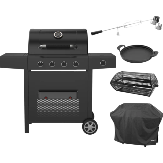 Dangrill Heimdal 410 PS Gasgrill M/overtræk, Grillpande, Rotisseri Og Rotisserikurv 1 Dangrill Heimdal 410 PS Gasgrill M/overtræk, Grillpande, Rotisseri Og Rotisserikurv